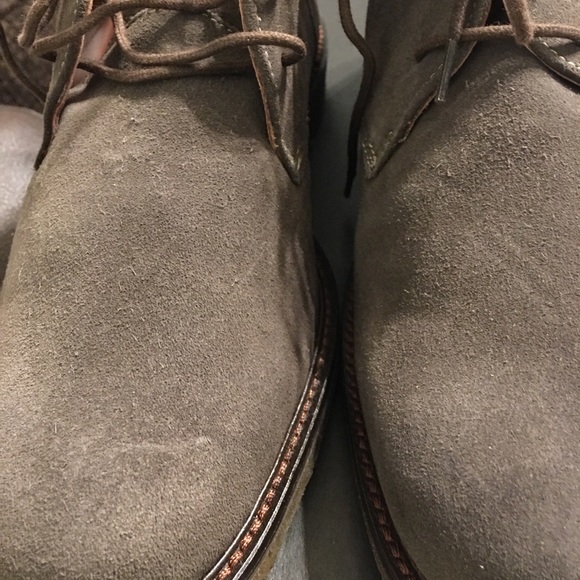 NIB/ Johnson & Murphy Brown Suede boots 81/2 - Picture 7 of 8